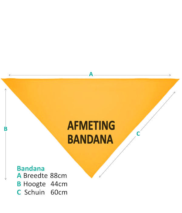 Gele honden bandana - NIET AAIEN