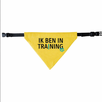 Gele halsband bandana - Ik ben in Training