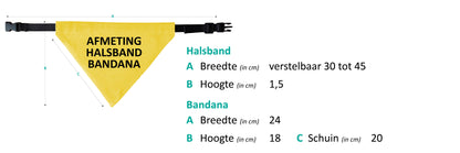 Gele halsband bandana - Ik ben in opleiding