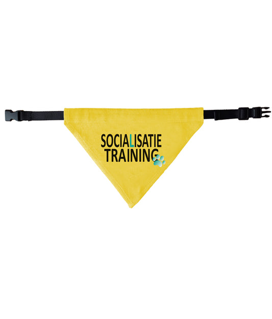 Gele halsband bandana -socialisatie training