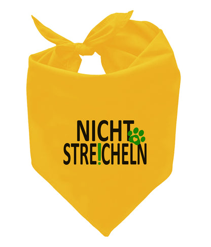 Gele honden bandana - Niet aaien