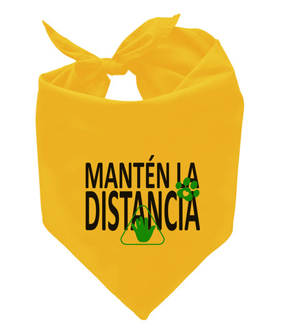 Gele honden bandana - Afstand houden