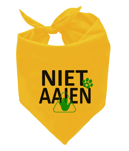 Gele honden bandana - NIET AAIEN