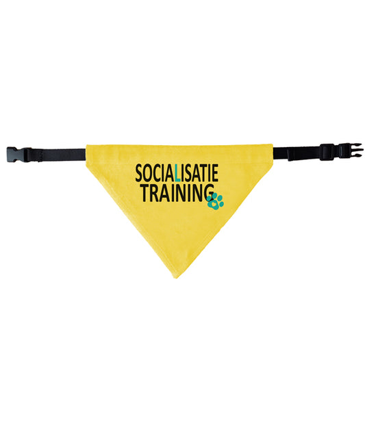 Gele halsband bandana -socialisatie training
