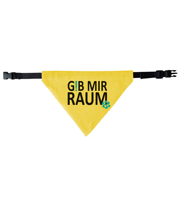 Gelbes Halsband-Bandana - Gib mir Raum
