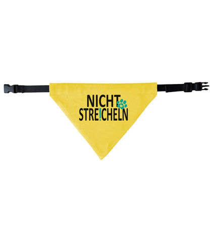 Gele halsband bandana - NIET AAIEN