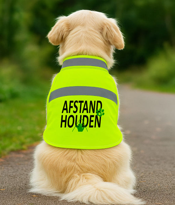 Gele Hondenhesje - Afstand houden