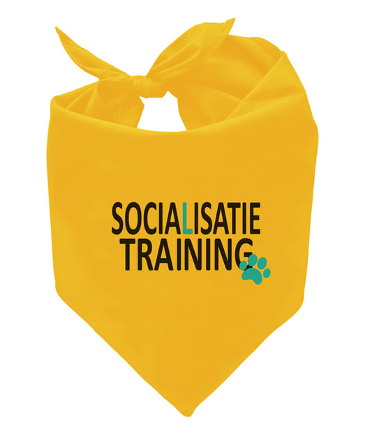 Gele honden bandana - Socialisatie training