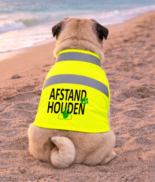 Gele Hondenhesje - Afstand houden