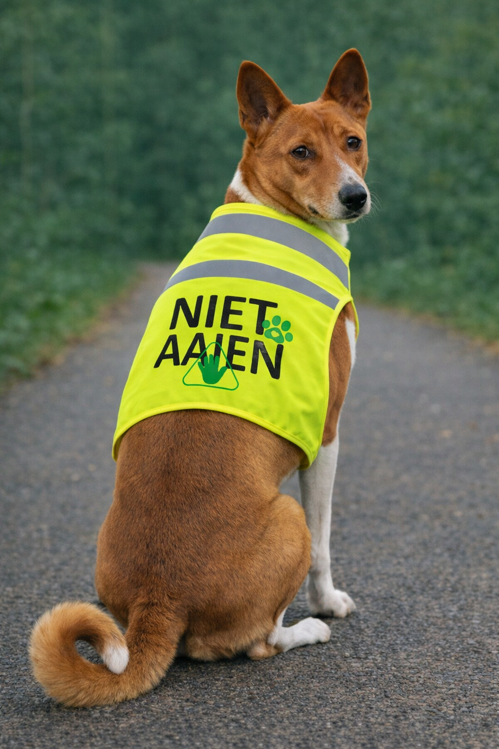 Gele Hondenhesje - Niet Aaien